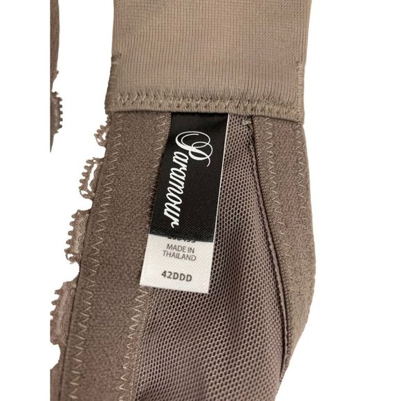 42DDD Paramour Gorgeous Contour New Paddded Underwire Bra Mink Brown 255455 - Picture 11 of 11